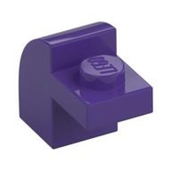 LEGO part  BRICK 1X1X1 1/3, W/ ARCH in Medium Lilac/ Dark Purple