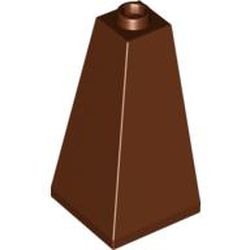 LEGO part 3685 ROOF TILE CORNER 2X2X3/73° in Reddish Brown