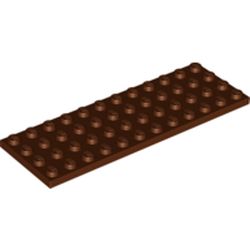 LEGO part 10003029 PLATE 4X12 in Reddish Brown