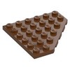 Reddish Brown Wedge Plate 6 x 6 Cut Corner