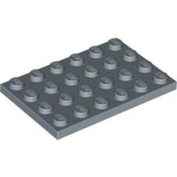 LEGO part 10003032 PLATE 4X6 in Sand Blue