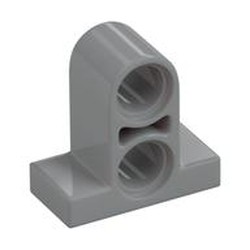 LEGO part 32530 T-BEAM W. PLATE 1X2 W. TUBE in Medium Stone Grey/ Light Bluish Gray