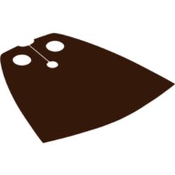 LEGO part 50231 Neckwear Cape, Standard [Traditional Starched Fabric] in Reddish Brown