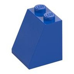 LEGO part  ROOF TILE 2X2X2/65 DEG. in Bright Blue/ Blue