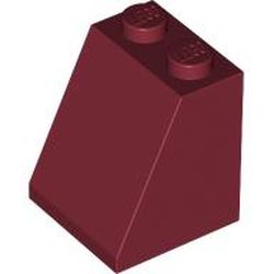 LEGO part ROOF TILE 2X2X2/65 DEG. in Dark Red
