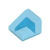Trans-Dark Blue Slope 30° 1 x 1 x 2/3 (Cheese Slope)