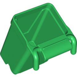 LEGO part 10051265 GARBAGE BIN in Dark Green/ Green