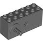 Windup Motor 2 x 6 x 2 1/3 with Raised Shaft Base - Long Axle