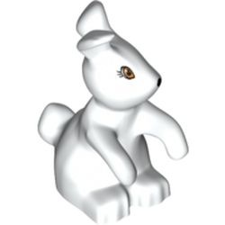 Animal, Rabbit, Standing with Eyes and Nose Print