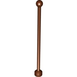 LEGO part FLAGPOLE 1X2X7 in Reddish Brown
