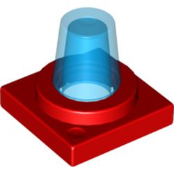 Duplo Flashlight, 2 x 2 Base with Trans-Dark Blue Light