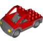 Duplo Truck Pickup Flatbed with Dark Bluish Gray Base