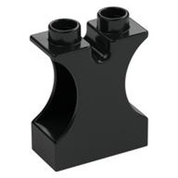 Duplo Brick 1 x 2 x 2 with Side Cutouts and Channel in Top