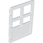 Duplo Door 1 x 4 x 4 with Four Panes