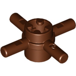 Technic Axle Connector Hub with 4 Bars at 90°