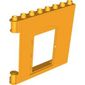 Duplo Building Wall 1 x 8 x 6 with Door Opening and Mail Horn and Message Board Print