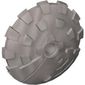 Large Figure Shield 5 x 5 with Saw Blade Studded