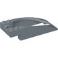 Windscreen 10 x 4 x 2 Curved with Bubble Cutout and Single Hinge Finger