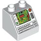 Duplo Brick 2 x 2 Slope 45° with Map and Keyboard Print
