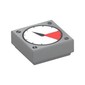 Tile 1 x 1 with White and Red Gauge Print