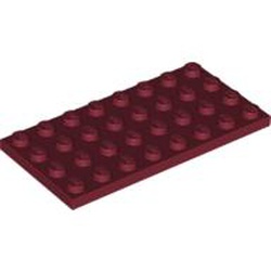 LEGO part 3035 Plate 4 x 8 in Dark Red