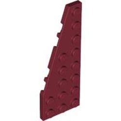 LEGO part 50305 Wedge Plate 8 x 3, 22° Left in Dark Red