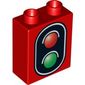 Duplo Brick 1 x 2 x 2 with No Bottom Tube, Traffic Signal Double Print
