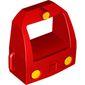 Duplo Train Locomotive Front with Three Yellow Headlights Print