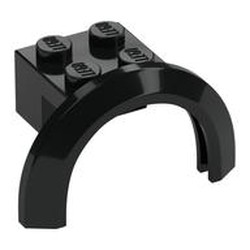 Wheel Arch, Mudguard 4 x 2 1/2 x 2 with 2 x 2 Plate