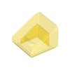 Trans-Yellow Slope 30° 1 x 1 x 2/3 (Cheese Slope)