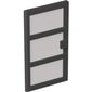 Door 1 x 4 x 6 with 3 Panes with Trans-Brown Glass