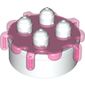 Duplo Food Cake with Trans Dark Pink Frosting