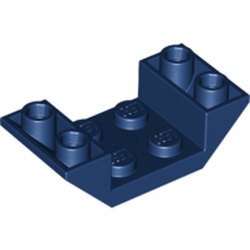 LEGO part 4871 ROOF TILE 2X4 INV. in Earth Blue/ Dark Blue