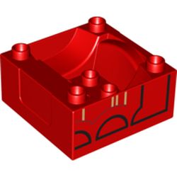 Duplo Train Cab / Tender Base Thomas & Friends James Print
