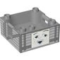 Duplo Container Box 4 x 4 with Studs on Corners with Thomas & Friends Truck Face Print