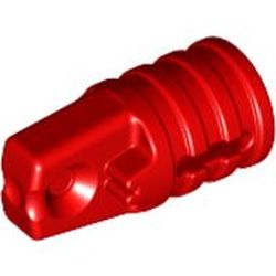 LEGO part 53923 FRIC/STUMP WITH CROSS HOLE in Bright Red/ Red