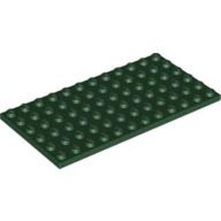 LEGO part 10003028 PLATE 6X12 in Earth Green/ Dark Green