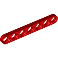 LEGO part 10058486 TECHNIC 7M HALF BEAM in Bright Red/ Red