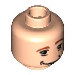 Minifig Head Ron Weasley, Dual Sided, Awake / Asleep Print [Blocked Open Stud]
