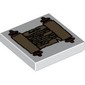 Tile 2 x 2 with Scroll [Two Spindles] Print