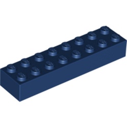 LEGO part 93888 BRICK 2X8 in Earth Blue/ Dark Blue