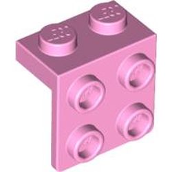 LEGO part 44728 Bracket 1 x 2 - 2 x 2 in Light Purple/ Bright Pink