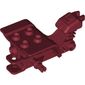 Vehicle Body, Tricycle Top with Dark Red Chassis