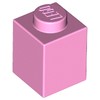 Bright Pink Brick 1 x 1