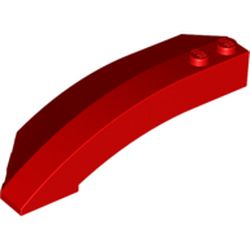 LEGO part 41749 RIGHT SHELL 3X8X2 W/BOW/ANGLE in Bright Red/ Red