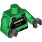 Torso Rebel A-wing Pilot Print, Green Arms, Black Hands