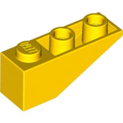 LEGO part 4287 ROOF TILE 1X3/25° INV. in Bright Yellow/ Yellow
