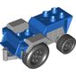 Duplo Tractor with Dark Gray Engine and Fenders