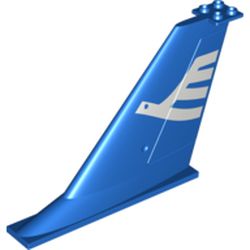 Tail 14 x 2 x 8 with White Airline Bird Print