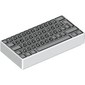 Tile 1 x 2 with Computer Keyboard Standard Print